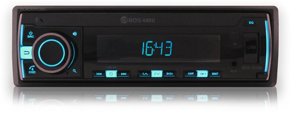 Автомагнитола BOS-MINI  со сьемной панелью (1) Арт. T910B Автомагнитола BOS-MINI  со сьемной панелью (1) Арт. T910B