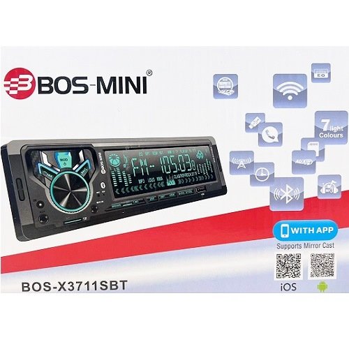 Автомагнитола Bos-Mini  (1) Арт. BOS-X3711SBT Автомагнитола Bos-Mini  (1) Арт. BOS-X3711SBT
